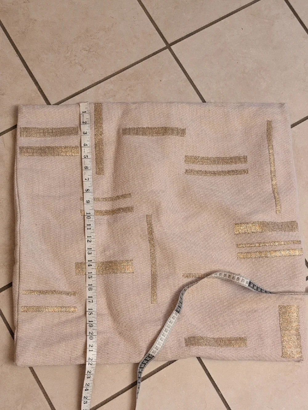 Lot Of 4 West Elm Embroidered Metallic Pillow Cover Belgian Flax Jute Linen Gold
